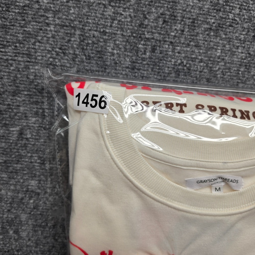 Grayson Threads World Needs More Cowgirls Sweatshirt Size M Cream Horse Graphic - Picture 8 of 8